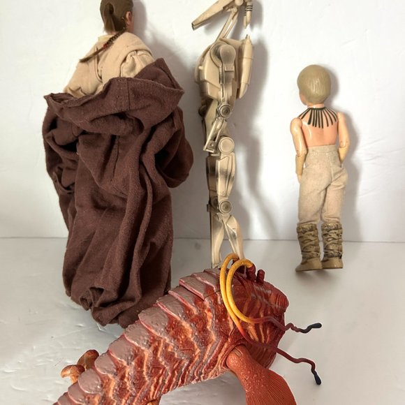 Phantom Menace Figure Lot 4 Star Wars Episode 1 Obi Wan Anakin Droid Opee 12" - Picture 7 of 7